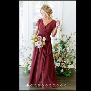 Revelry Harper dress in Deep Olive